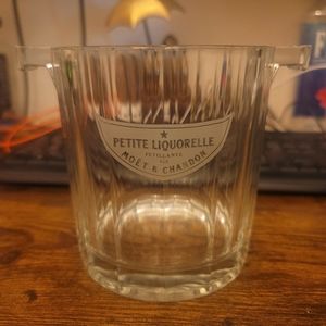 Moet Chandon glass choagne ice bucket vintage